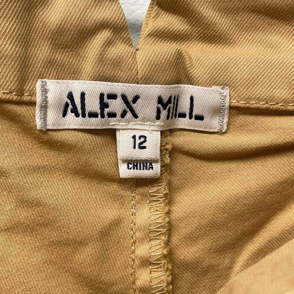 Alex Mill Boyish Chino Pants Brown Khaki Pleated Size 12 - Picture 6 of 7